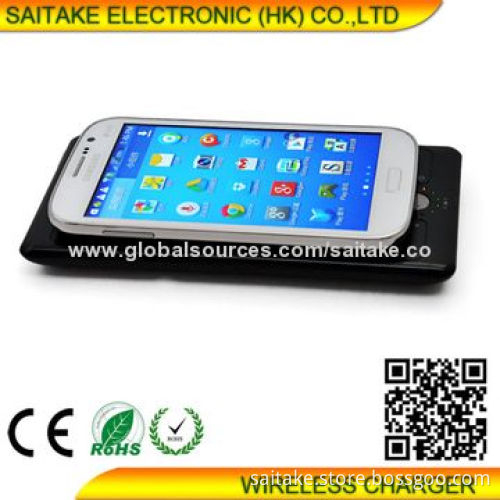 Wireless charger with power bank for iPhone smartphone compatible with QI wireless standard hot sell